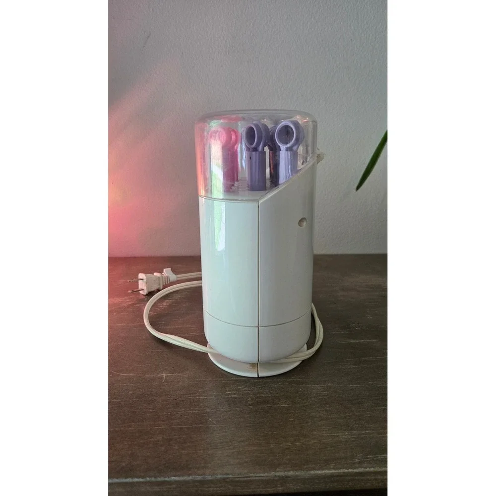 RETRO Conair More Hot Sticks Instant Heat  20pc Pink Purple Rollers Works!‎
